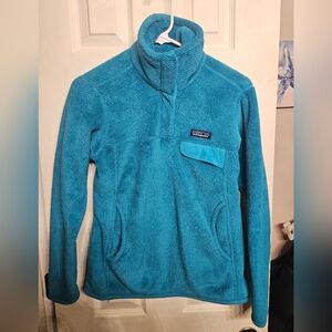 Blue Patagonia snap T Pullover sweater sweatshirt womens size extra small XS